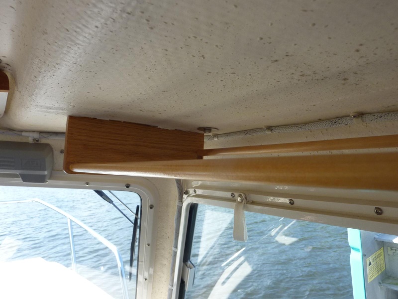 Hardwood end panels drilled for 1/2 inch dowels.