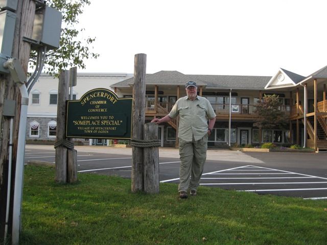Harper at town dock in Spencerport
