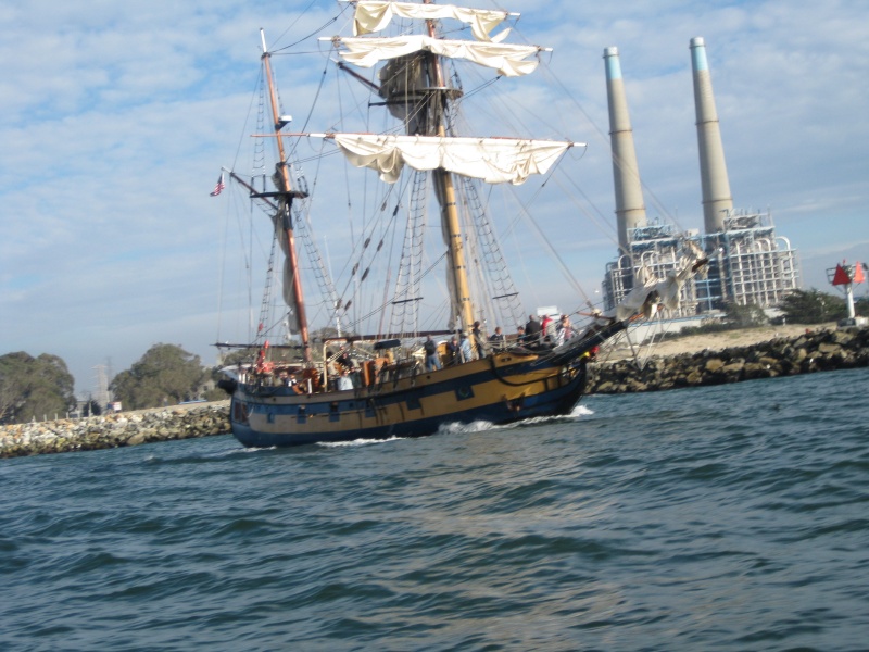 Hawaiian Chieftain in the "Jaws" by the power plant