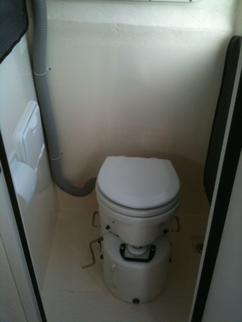 Head with Airhead composting toilet