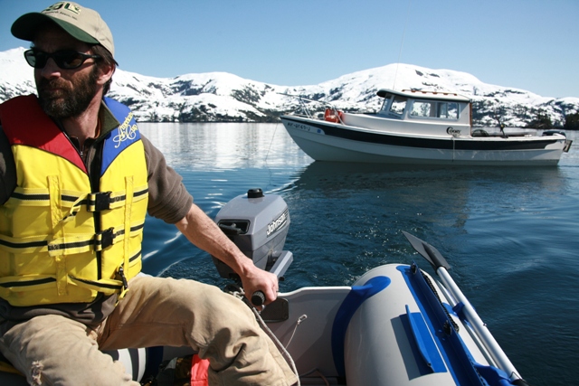 Heading into Paulsen Bay in new Sea Eagle