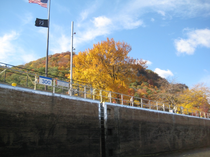 Heading into the locks.