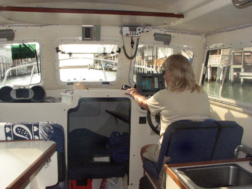 Heading out the canal
