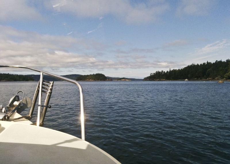 Heading to Stuart Island