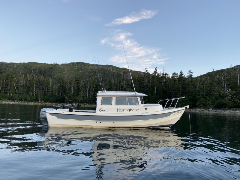 Herringbone, at rest in West Twin Bay, PWS Alaska (August 2021)