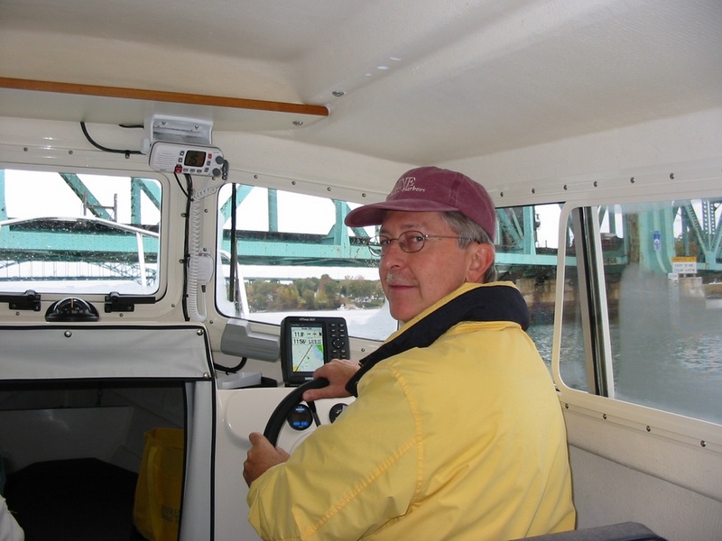Hey, the GPS says the bow rail should clear the bridge