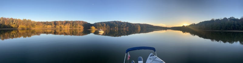 Hickman Creek sunset panoramic