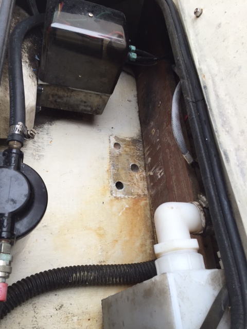 Holes in the bilge.