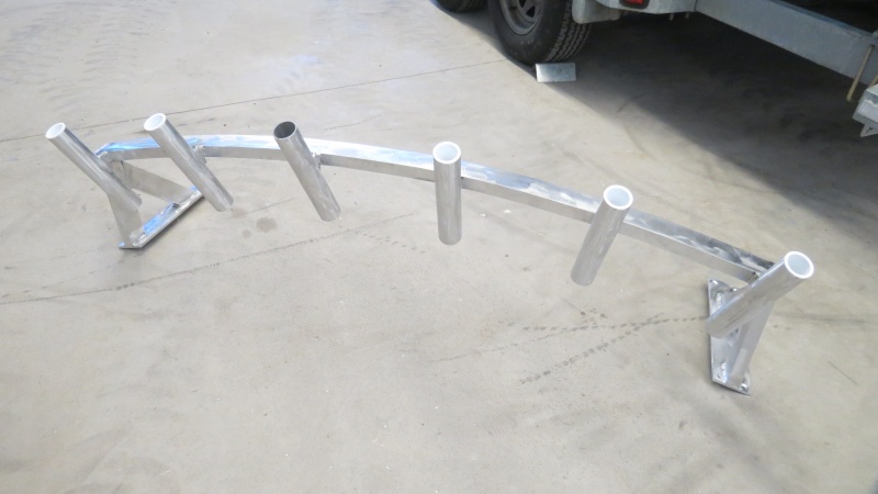 Homemade aluminum arch.