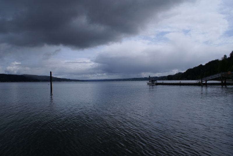 Hood Canal, Apr 30 - May 04, 2012 033 Twanoh State Park.  Rain is not far off.