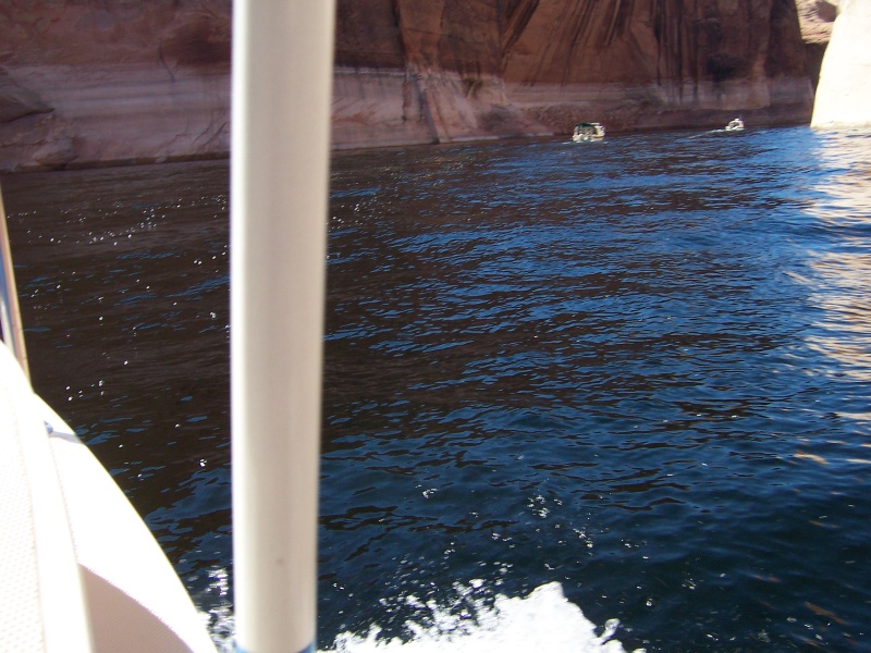 Hunky Dory and Rana Verde heading into Clear Creek Canyon on the Escalante River Arm 9-27