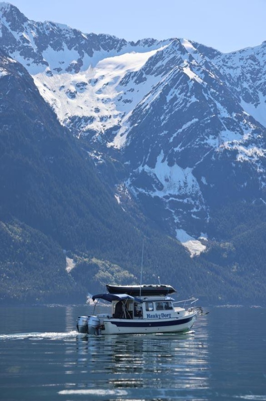 Hunkydory on the Lynn canal.  Photo by Jody Kidd