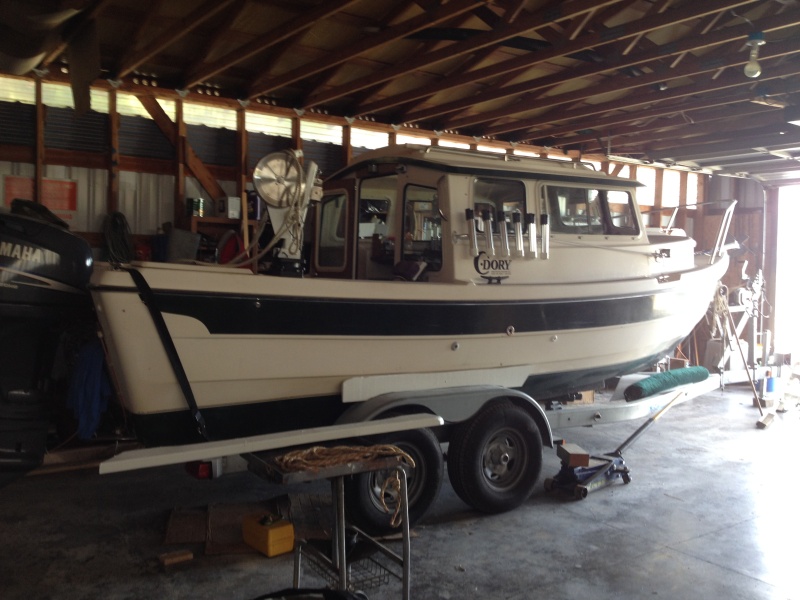 I have ran boats most of my life past the age of 19 years old. Nothing bigger than 52 feet but commercial fished all over SE Alaska and the Washington Coast and Straits of Juan De fuca. I have to tell you that these little C-Dories are one tough boat. I have had my 22 out in the Straits sometimes when I had most assuredly had rather not been there. There hasn\'t been one time when I felt like I didn\'t have control over the boat. Not too sure about Lori though. I remember one time she looked over at me and said,\"this ain\'t going to roll over is it\" I will have a little trouble giving up boating as we have known it, but Lori will turn 84 on her birthday and I guess it\'s time to do some changes. Putting the Lori L up for sale is not going to be easy.