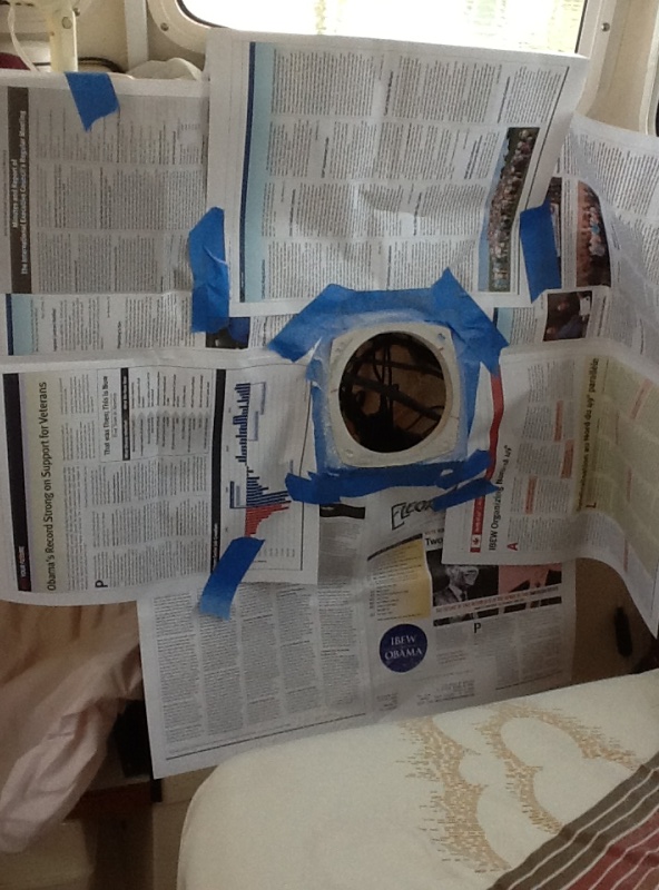 I masked the dash and then glued the template to it before cutting.