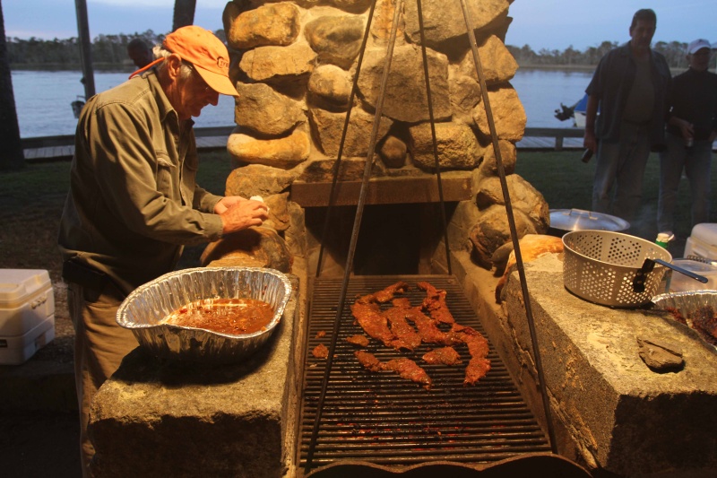 IMG 0183 Strip steak on the grill