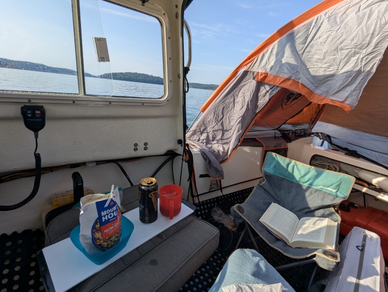 Initial test (without rain fly extended to cabin)