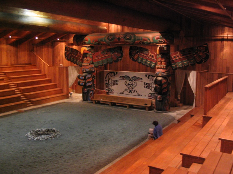Inside Klemtu Big House