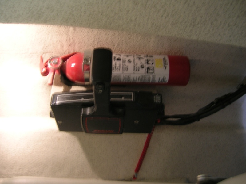 Interesting fire extinguisher location. Sturdy... works well. I like it.