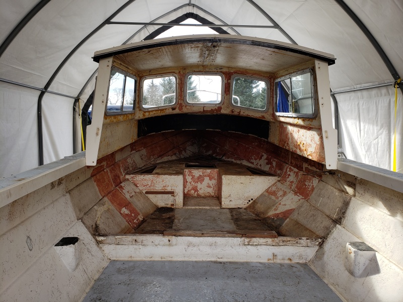 Interior gutted