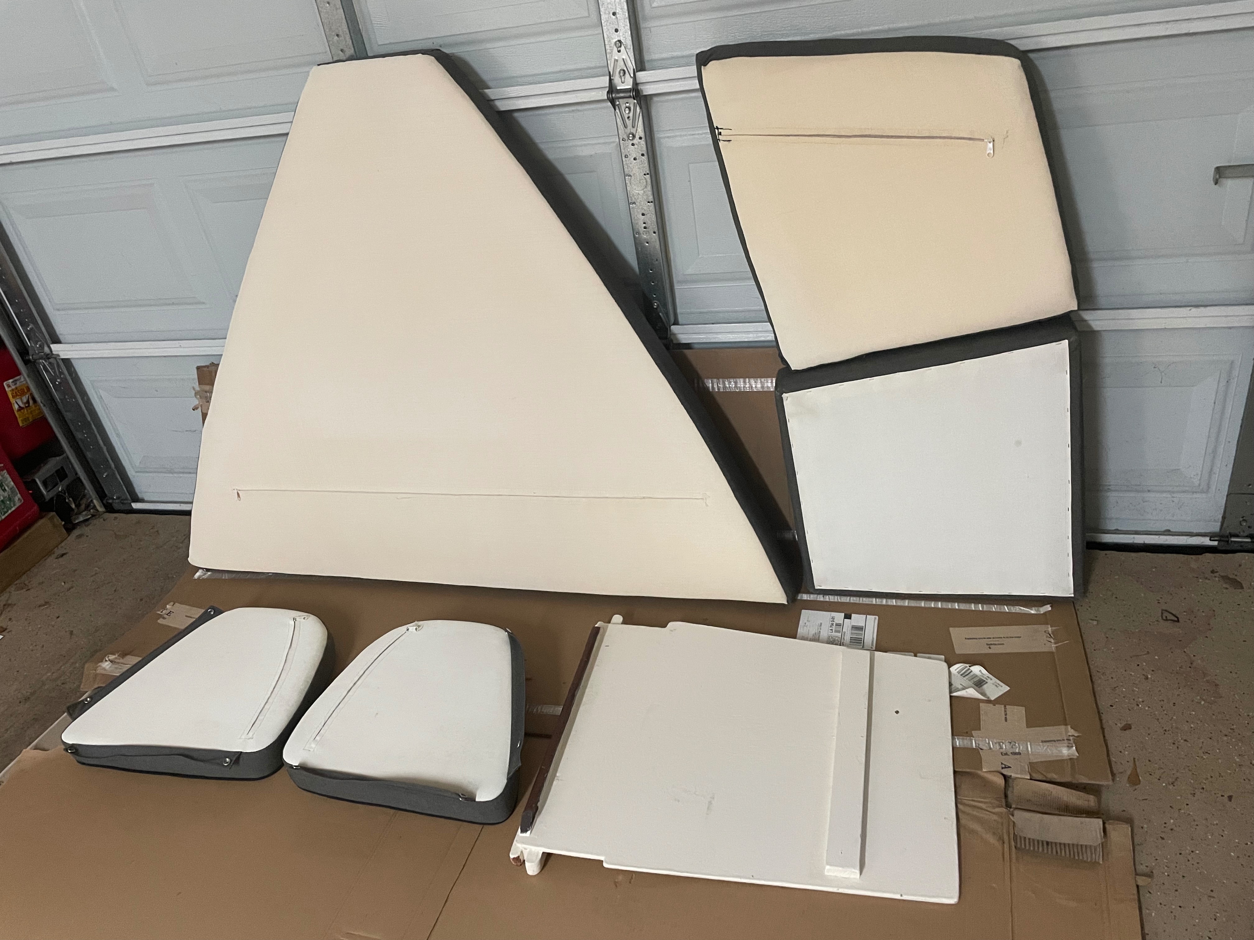 INTERIOR - V-Berth cushions