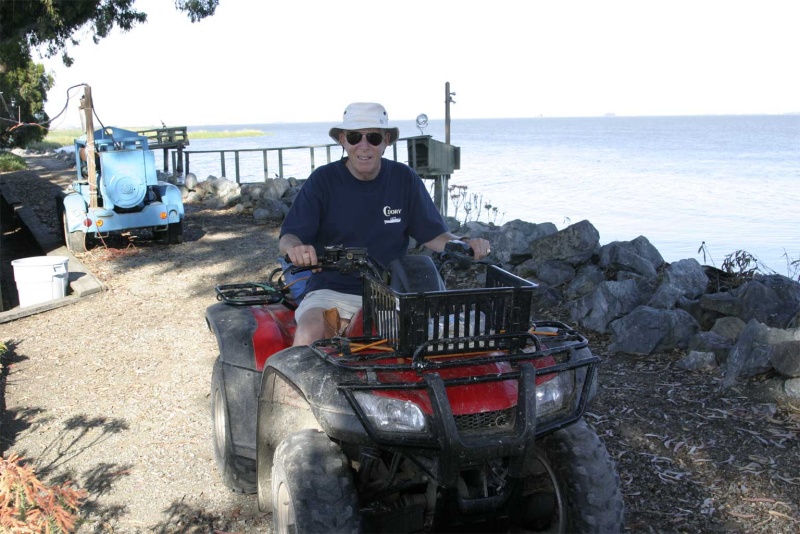 Islander and I (Sealife) toured the island aboard this 4 wheel drive Honda.  That's Sealife driving.