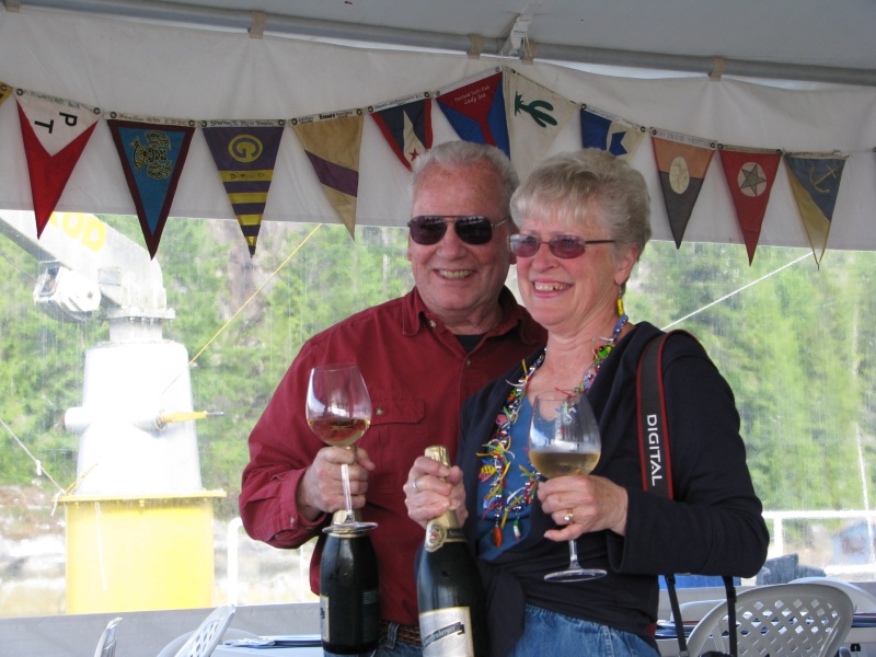 Janet and Roger, (Dreamer) on their 45 anniversary, at Echo Bay