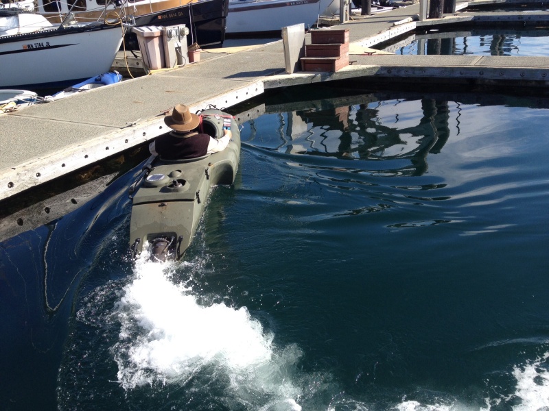 Jay landing the Mokai at Friday Harbour
