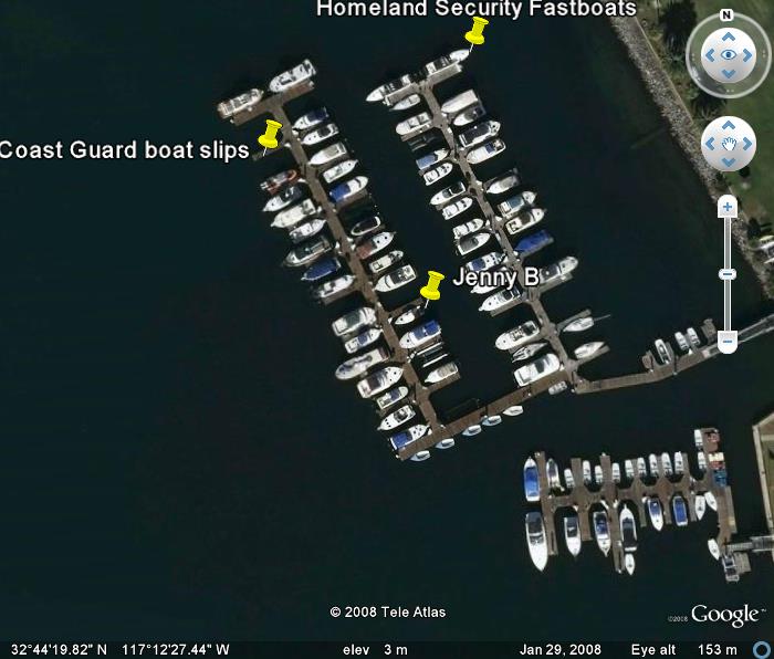 Jenny B at the MCRD Marina