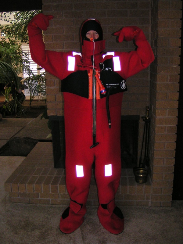 Jim in His Gumby Suit Ready for Anything