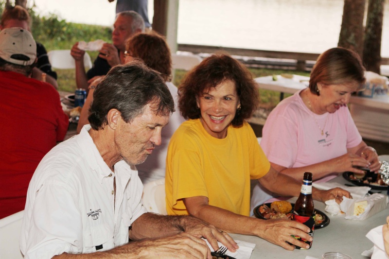 John and Sherri at dinner