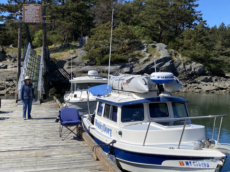 JoLee at Sucia Island dock
