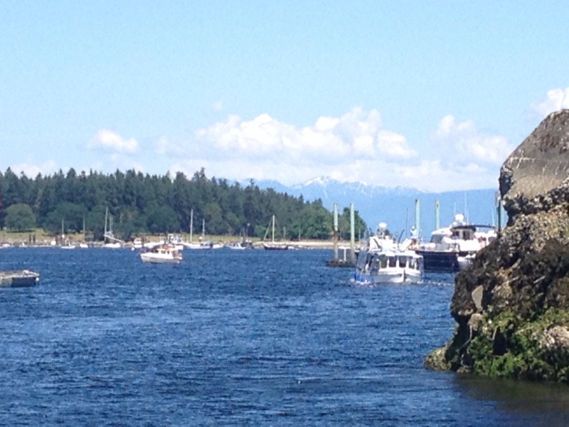 Jon on Gypsy River arriving Nanaimo enroute to Alaska
