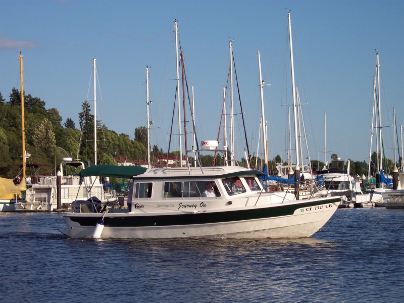 Journey On coming into Swantown Marina