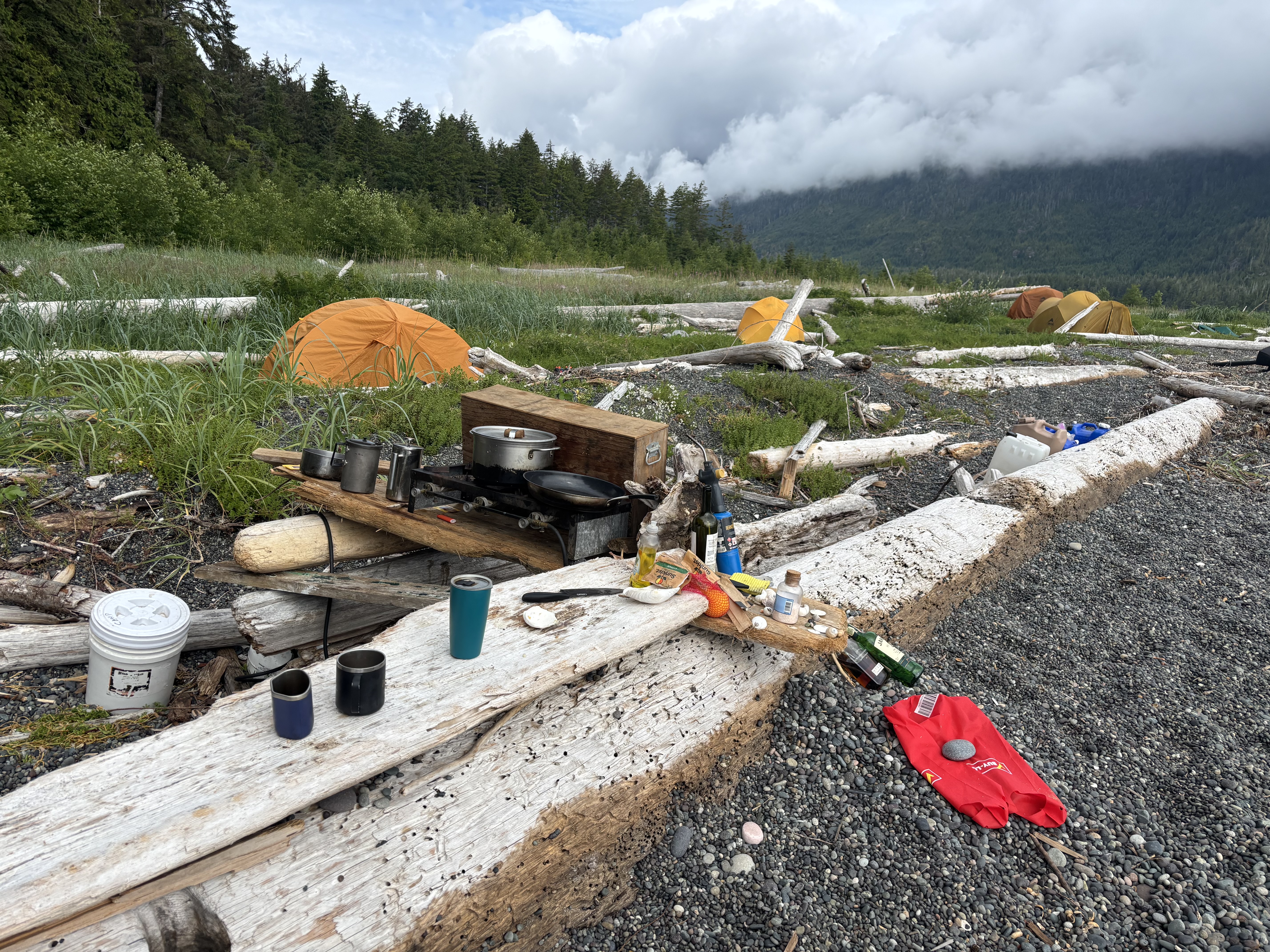 Kayakers campsite
