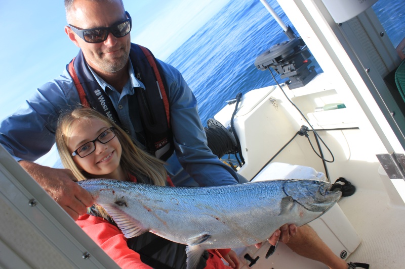 Kennedy brought in the big fish. (19lbs)