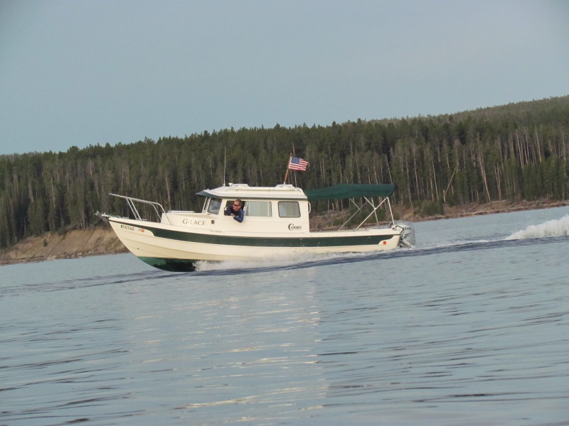 Kevin and Laura on the boat called Grace