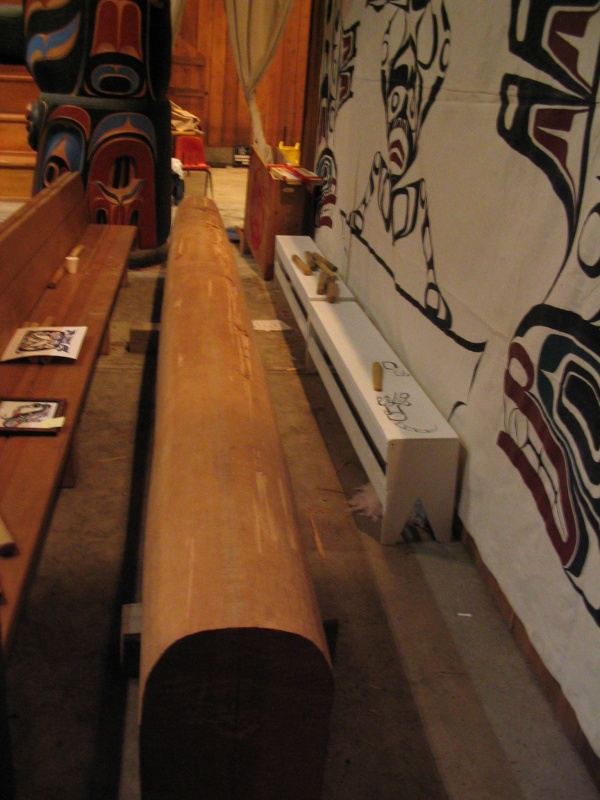 Klemtu Big House, Drumming Log