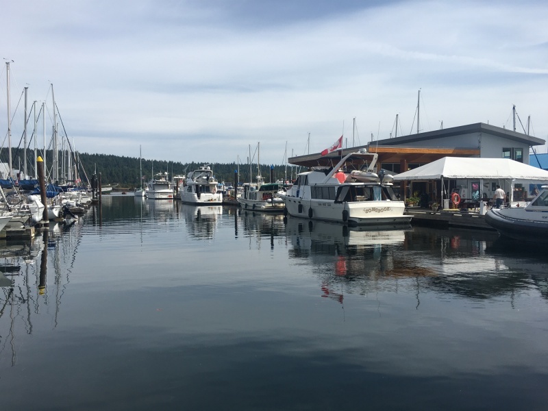Ladysmith Community Marina, or \"LCM\" on the VHF.  Not to be confused with Ladysmith Marina.