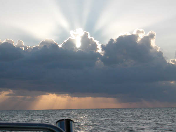 Last sunset, Crissy Swath, Bahamas June 2003
