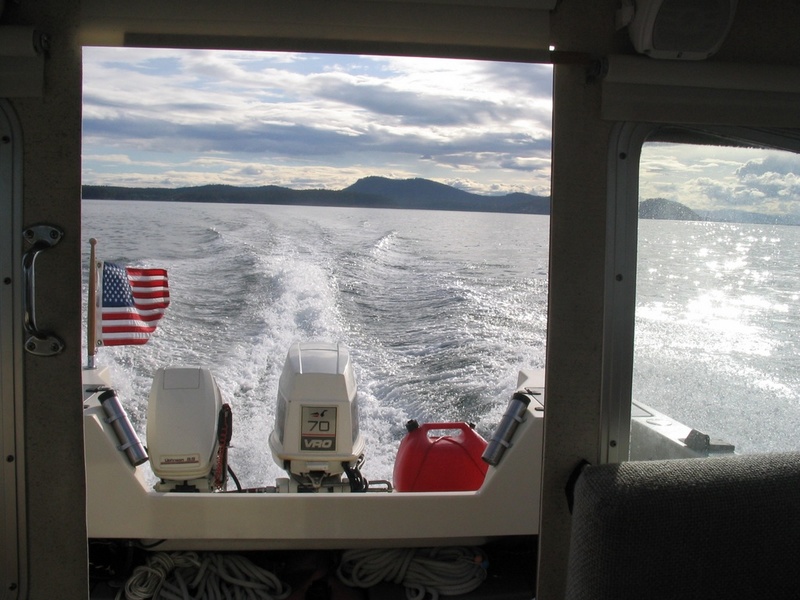 Leaving Stuart Island