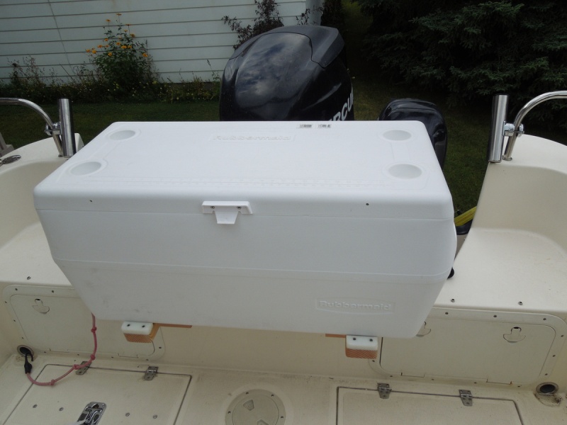 Looked around a long time before deciding on this Rubbermaid cooler.  Not shown here but it comes with 3 freezer packs that act as dividers and 4 freezer packs that attach to the lid.  Also called Rubbermaid a got the stainless steal hardware upgrade.  About $150 for everything.