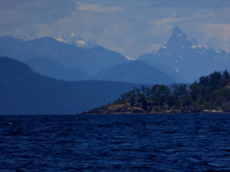 Looking across Georgia Strait to the mainland from the Parksville area