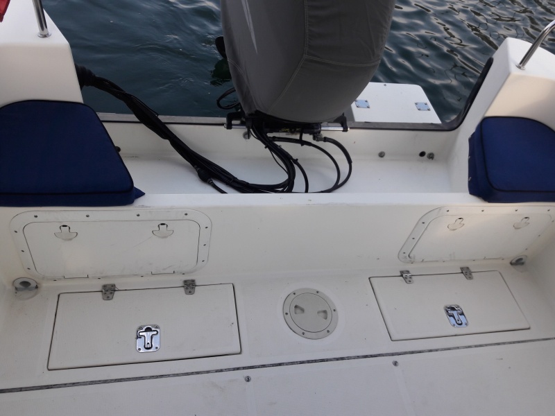 Looking aft at the stern.