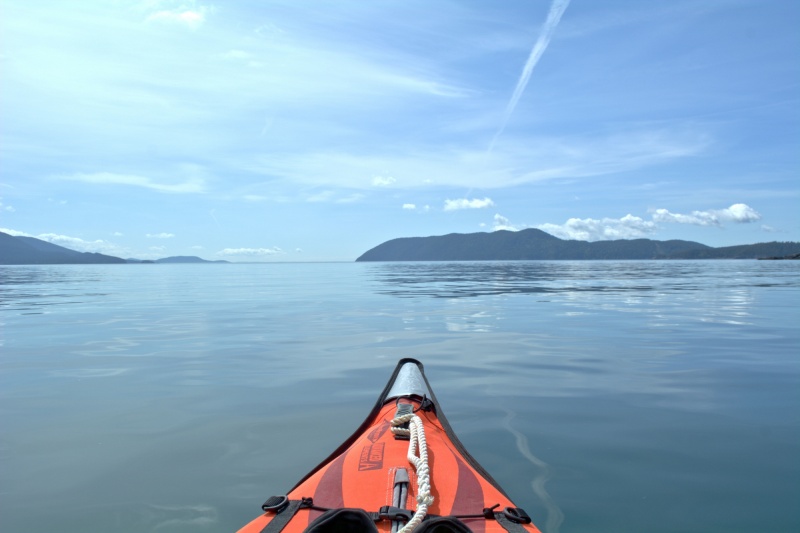 Looking down Rosario Strait