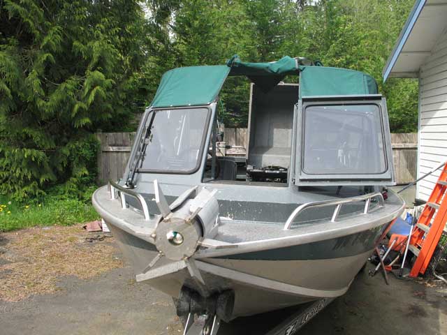 Looking from the bow