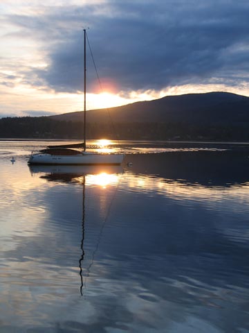Looking Southeast from the Dock on Sunday Morning