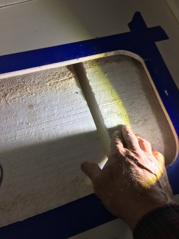 Loose blocks of Styrofoam.
