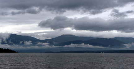 Low lying clouds enroute