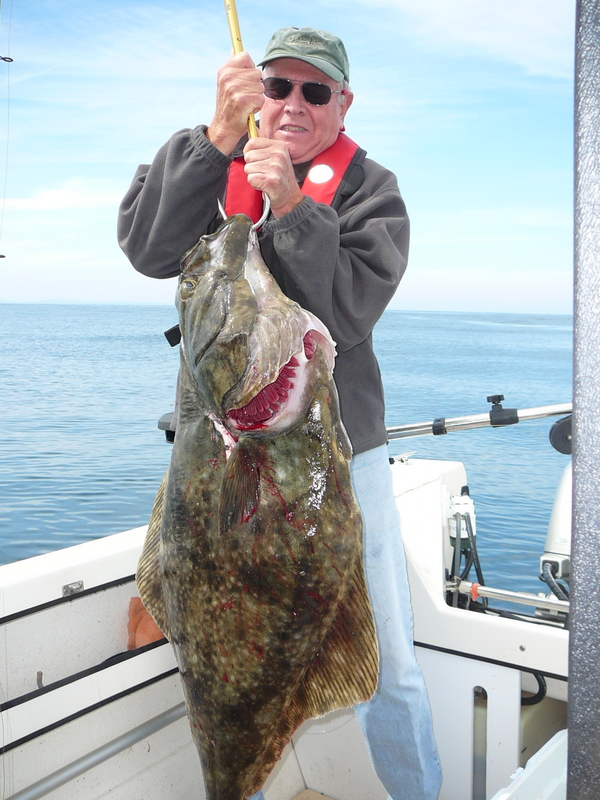 Lyndon had big fish honors with this 68lb halibut