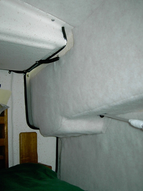 (Lynn Marie)Carpewt port side at bulkhead/cleat well and where it meets the dash bulkhead
